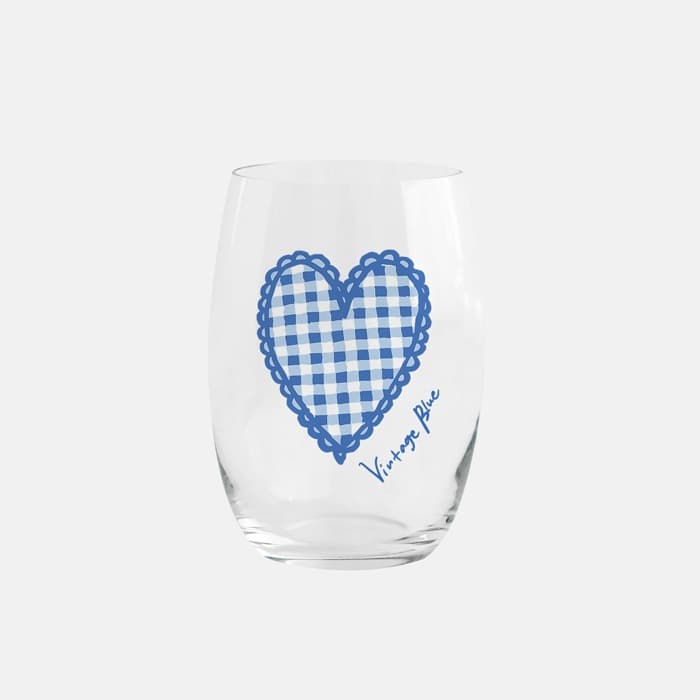 빈티지 블루 레트로컵 390ml 이미지