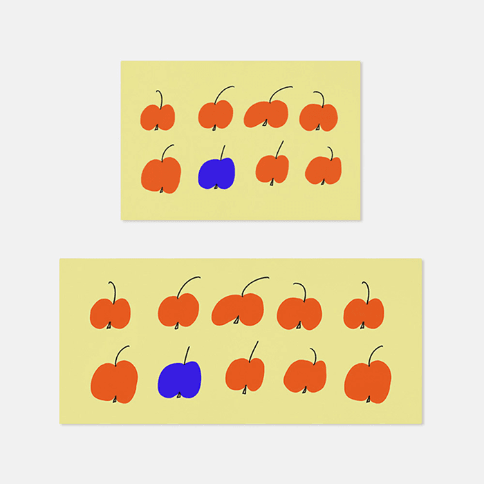 Apples 02 소프트 규조토 발매트, 주방매트 이미지