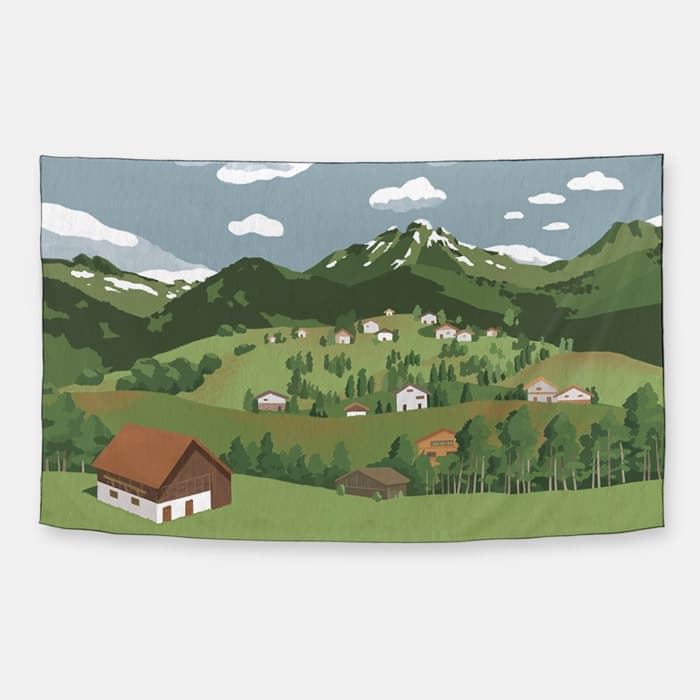 Grindelwald 쉬폰 패브릭 포스터 이미지