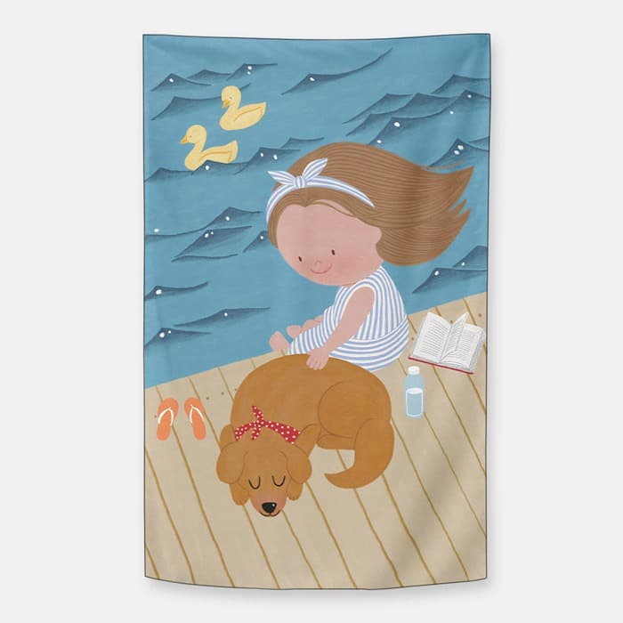 Lake 쉬폰 패브릭 포스터 이미지