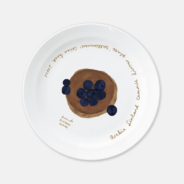 blueberry pancake 접시 (8인치) 이미지