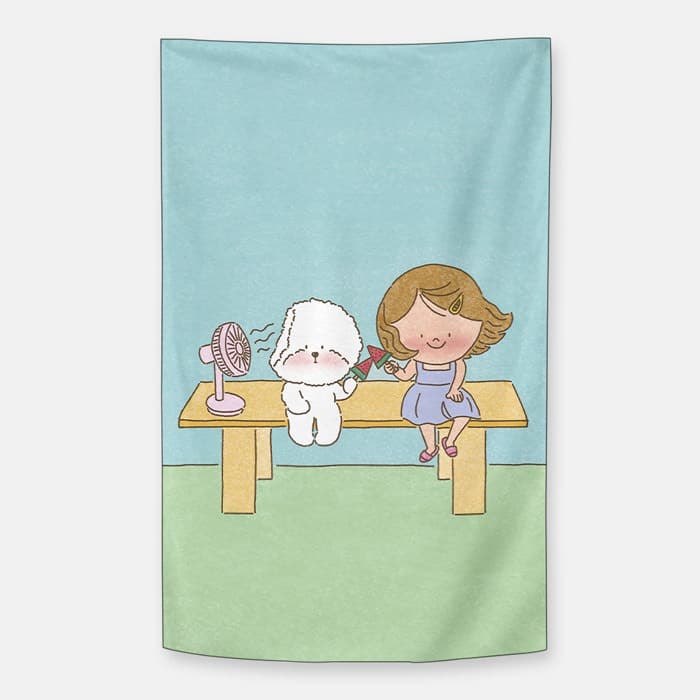 수박바 쉬폰 패브릭 포스터 이미지