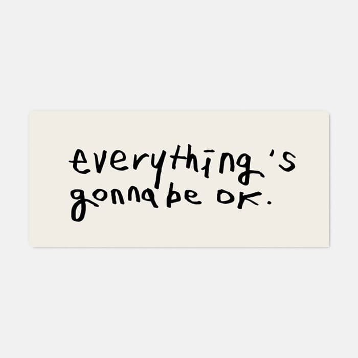 everything's gonna be ok. 소프트 규조토 주방매트 이미지