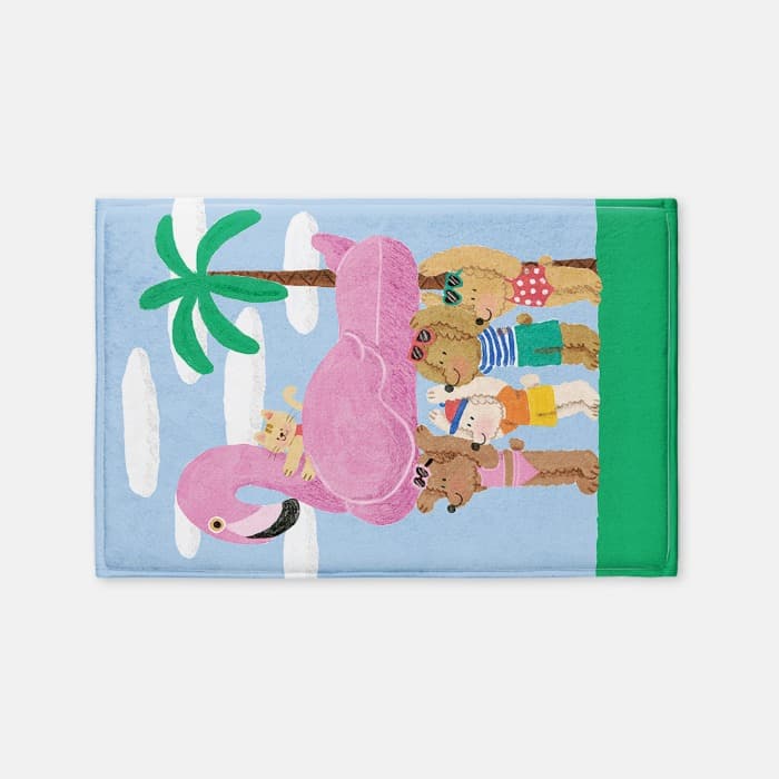 플라밍고 튜브 발매트 이미지