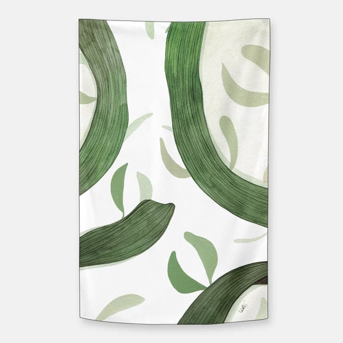 천천히 쉬폰 패브릭 포스터 이미지