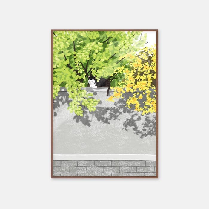 담벼락 야옹이 포스터 이미지