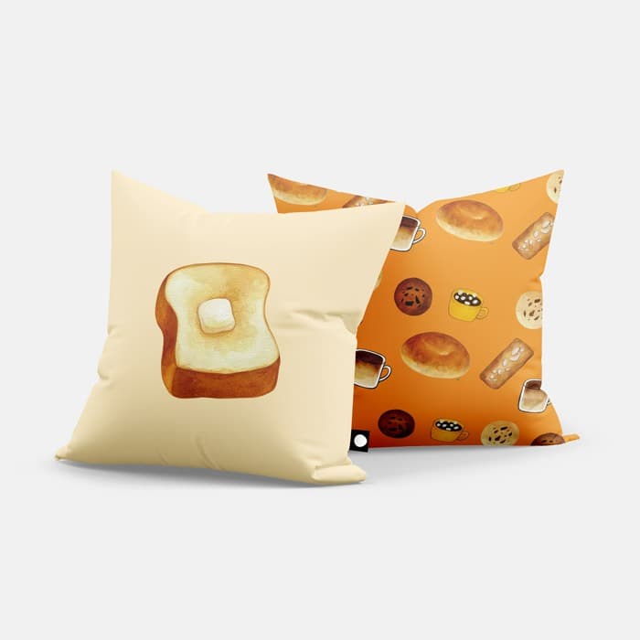 베이커리 쿠션 커버 이미지