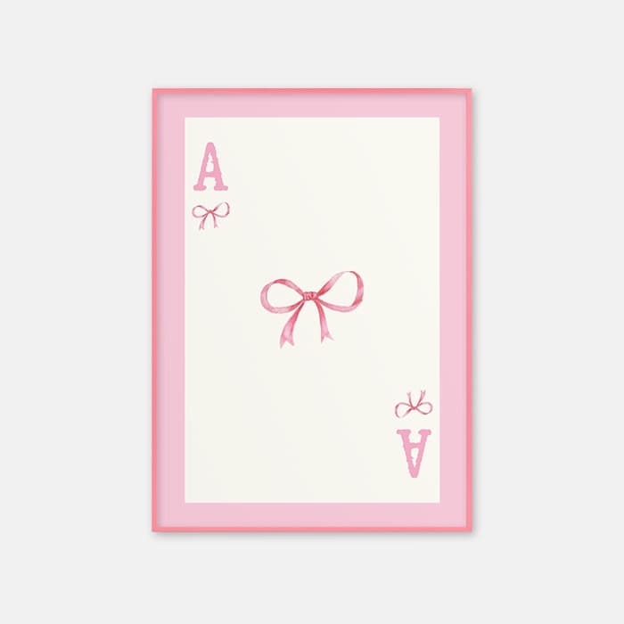 Pink Bow Ace Card 포스터 이미지