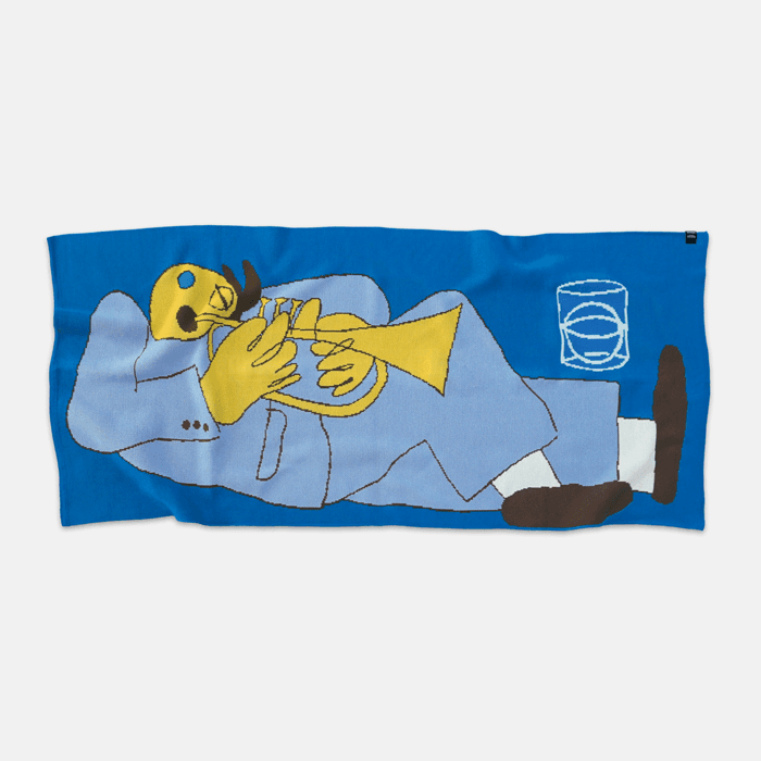 트럼펫 연주자 니트 블랭킷 이미지