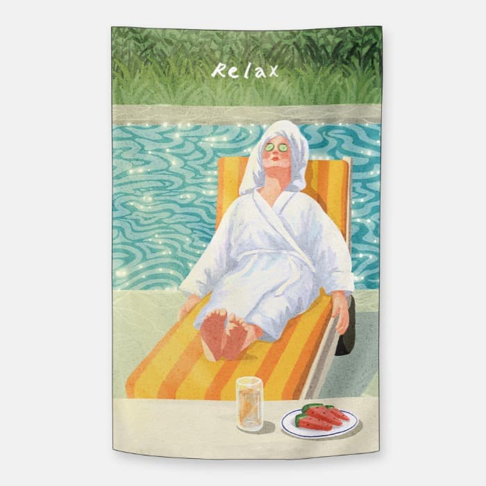 relax 쉬폰 패브릭 포스터 이미지