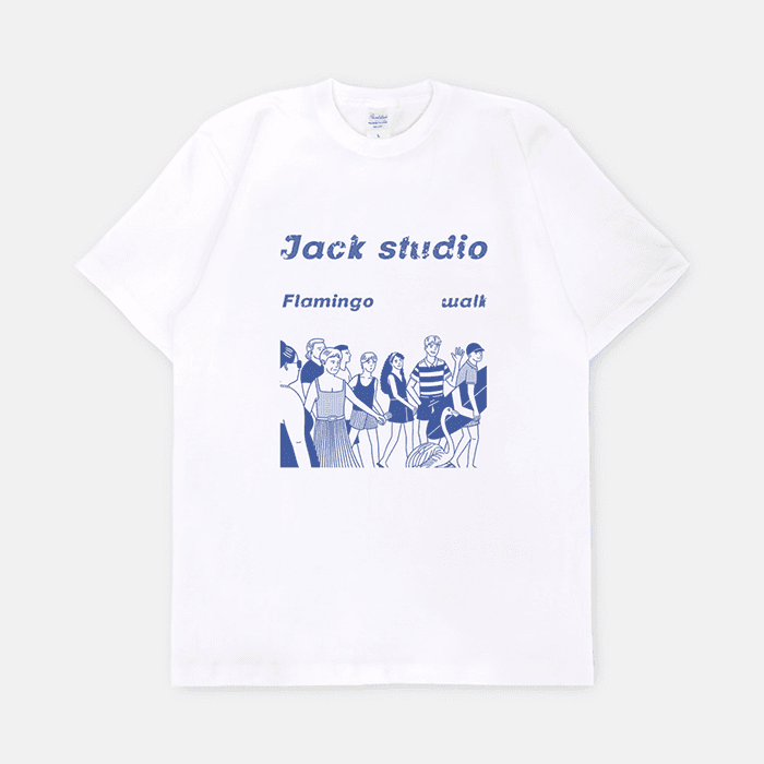 Flamingo walk 반팔티셔츠 이미지