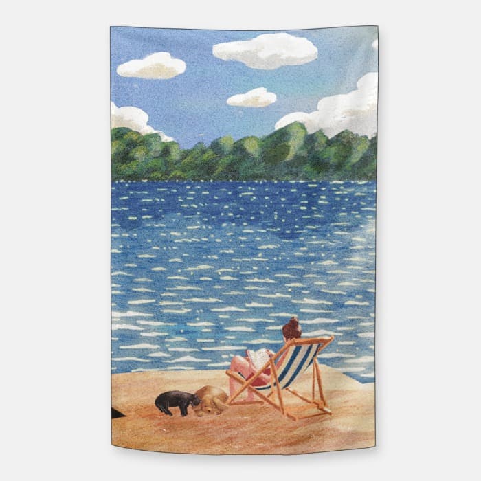 slow slow 쉬폰 패브릭 포스터 이미지