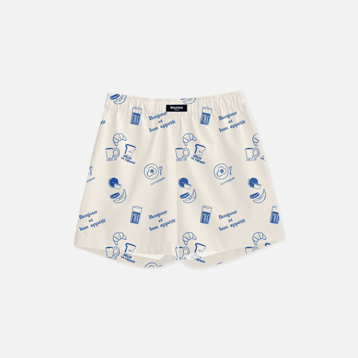 BONJOUR ET BON APETTIT 파자마 쇼츠 이미지