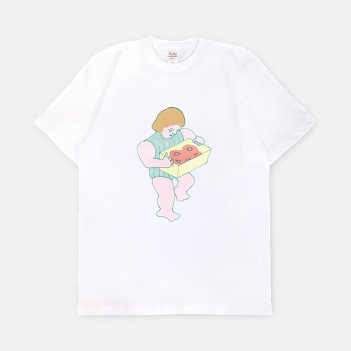 A Boy with a Tomato Box 반팔티셔츠 이미지