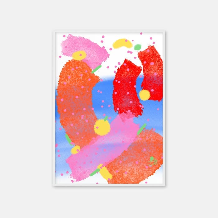 낙서 속의 우주 포스터 이미지