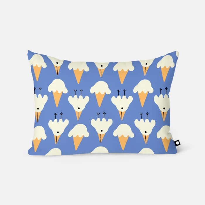 ICE CREAM BIRD 베개 커버 이미지