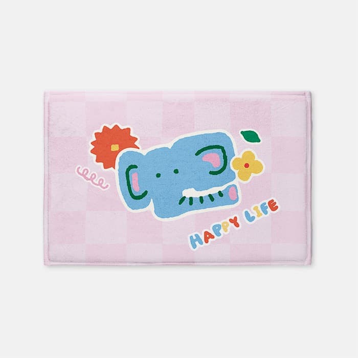 Happy Elephant 발매트 이미지