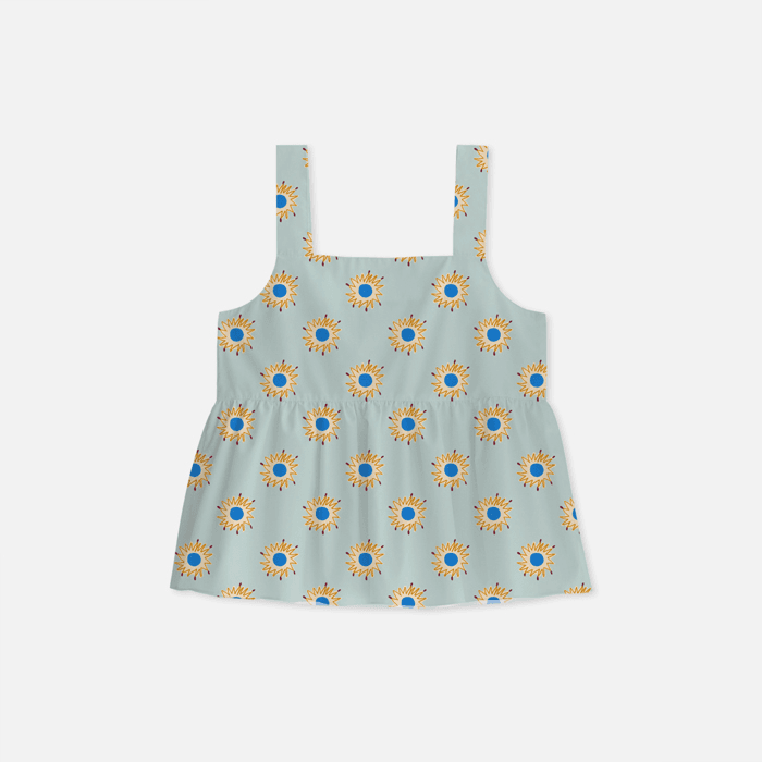 SUN 파자마 슬리브리스 탑 이미지