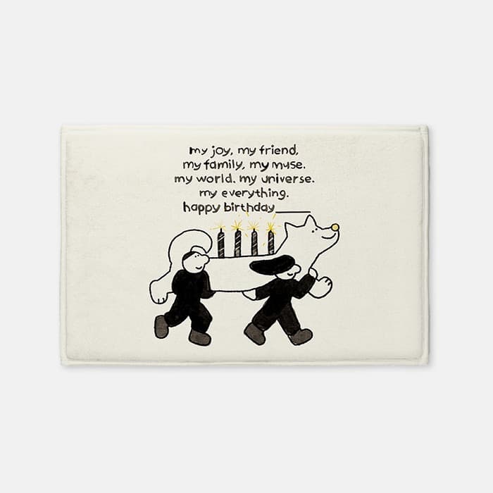 Happy Birthday 발매트 이미지