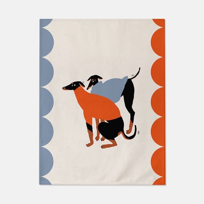 autumn doggos 프리미엄 거실 러그 이미지