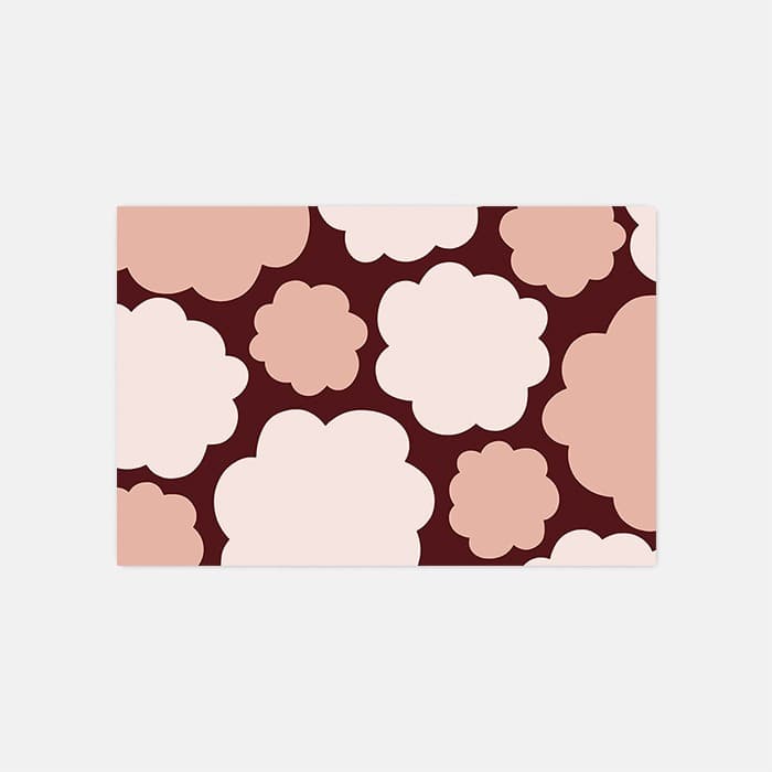 Seasons in bloom(Bordeaux) 소프트 규조토 발매트 이미지