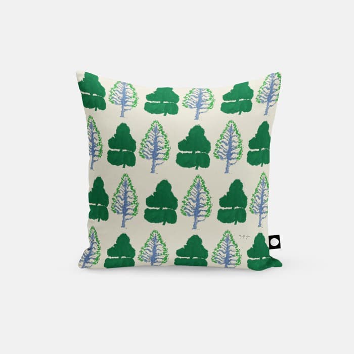Tree Shapes Study Drawing 쿠션 커버 이미지
