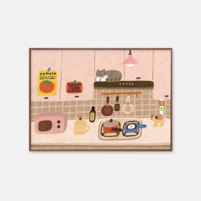 부엌 위의 작은 주인 포스터 이미지