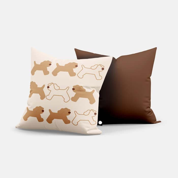 BROWN 쿠션 커버 이미지