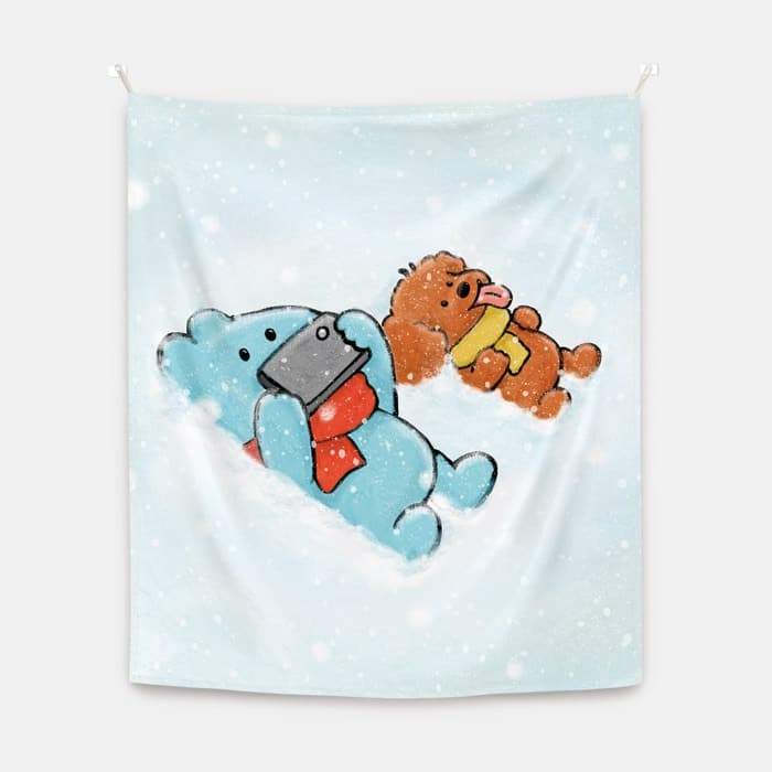 [NEW] 눈오는날 패브릭 포스터 대형 이미지