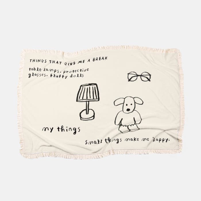 my things 극세사 담요 이미지