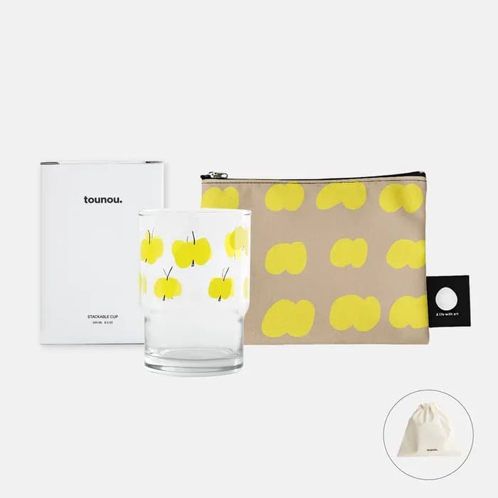 사과 스텍컵+파우치 기프트세트 이미지