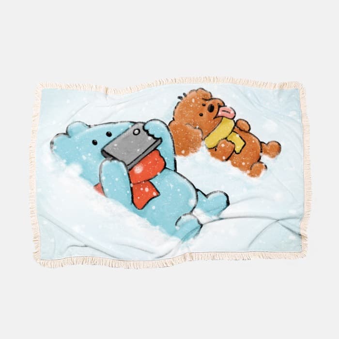 [NEW] 눈오는날 극세사 담요 이미지