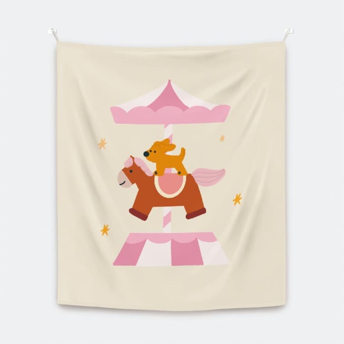 merry-go-round 패브릭 포스터 대형 이미지