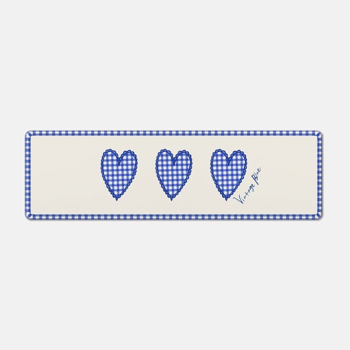 [NEW] 빈티지 블루 pvc 주방매트 이미지