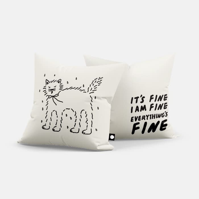 i am fine 쿠션 커버 이미지