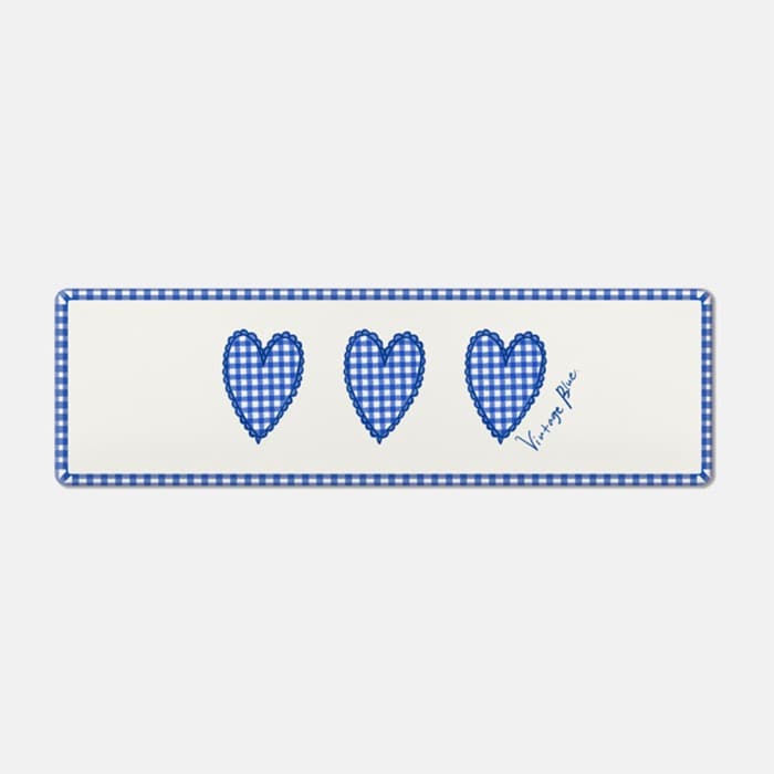 [25% OFF] 빈티지 블루 pvc 주방매트 이미지