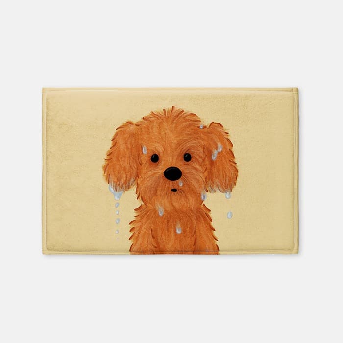 홀딱 젖은 강아지 발매트 이미지