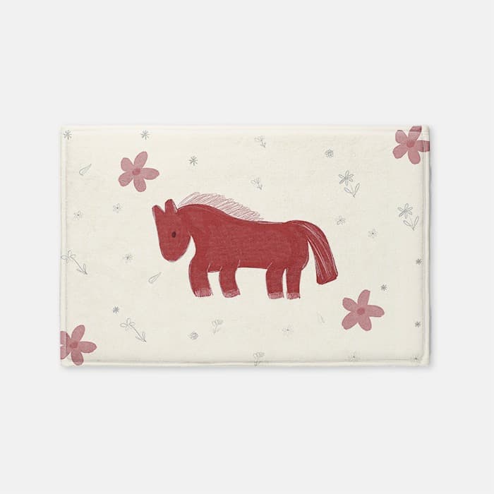 2026 flower & horse 발매트 이미지