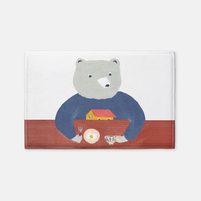 Bear with egg 발매트 이미지