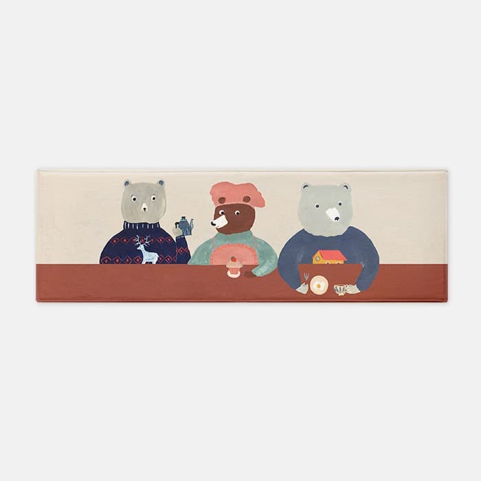 Three Bears Kitchen 주방매트 러너, 러그 이미지