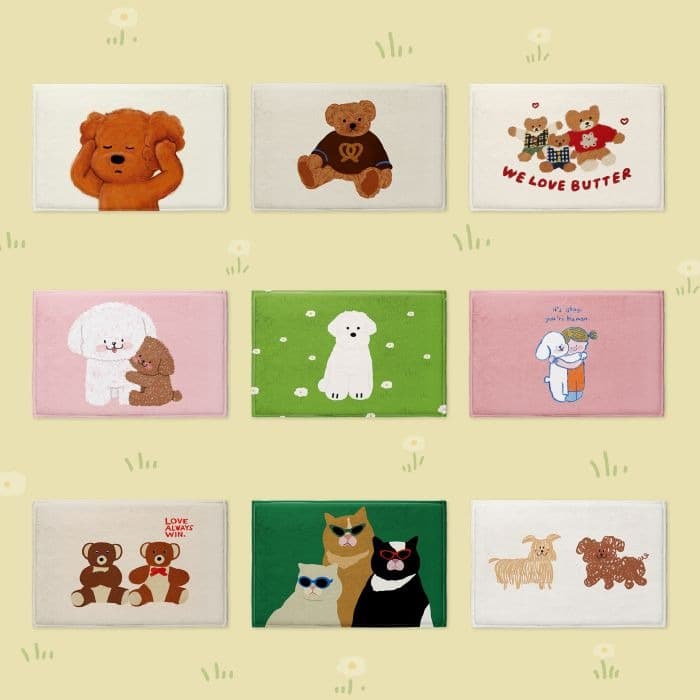 [BEST] 귀여운 캐릭터 발매트 2p 골라담기 이미지