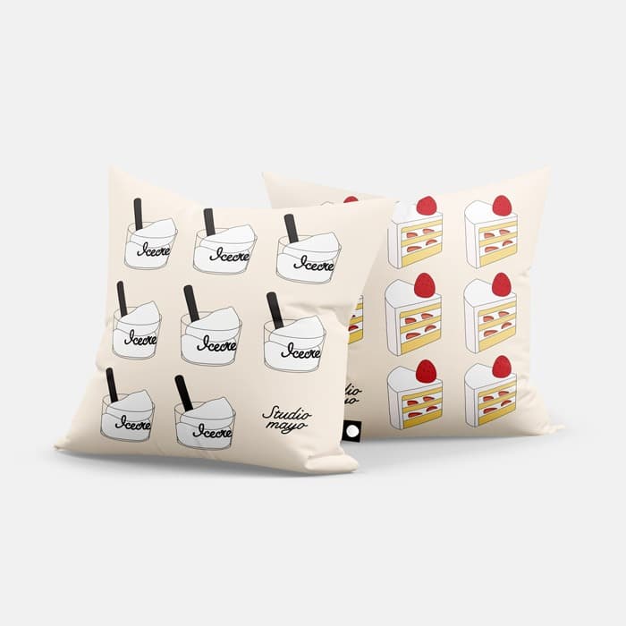 Icecream & Cake 쿠션 커버 이미지