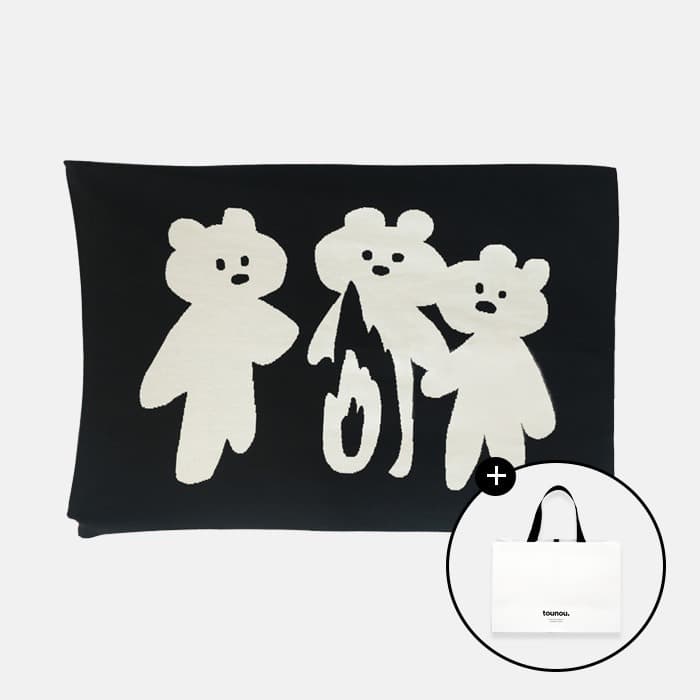 [쇼핑백 증정] 불멍 니트 블랭킷 이미지