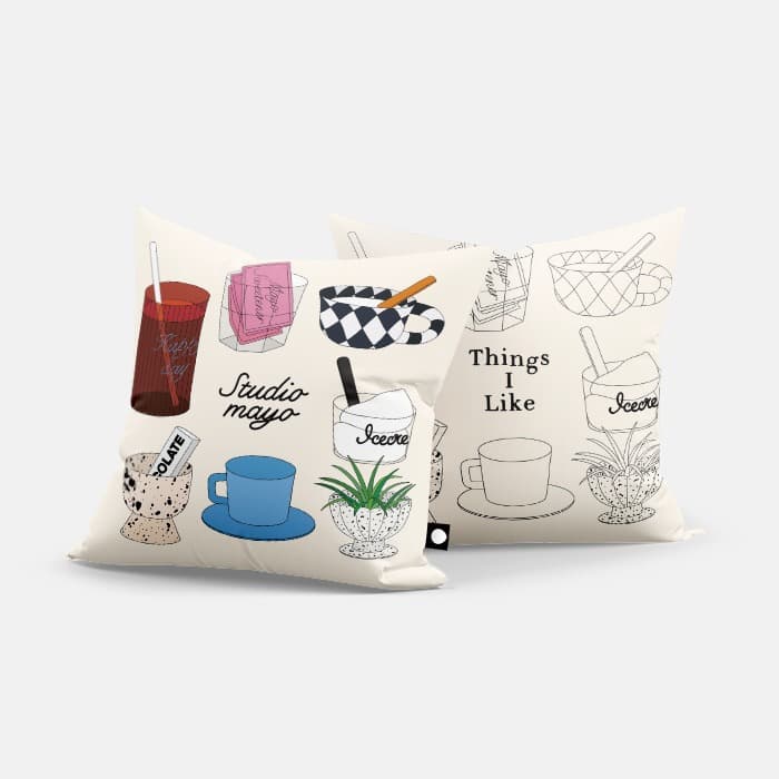 Little things 쿠션 커버 이미지