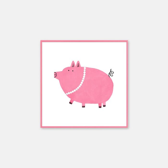 [NEW] Pig with Pearl Necklace 포스터 이미지