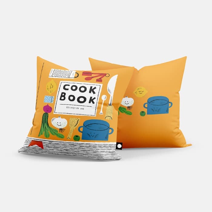 Cookbook 쿠션 커버 이미지