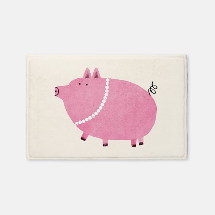 [NEW] Pig with Pearl Necklace 발매트 이미지