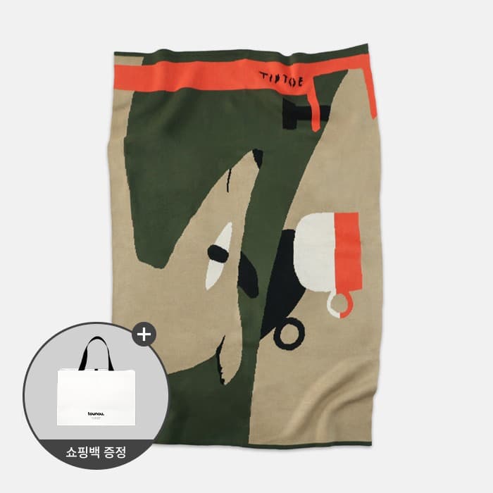 [쇼핑백 증정] Tiptoe 니트 블랭킷 이미지