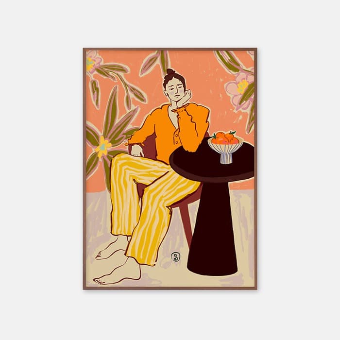 WOMAN WITH ORANGES 포스터 이미지