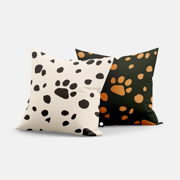 펫 스탬프 쿠션 커버 이미지
